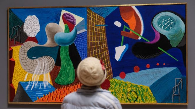 دیوید هاکنی در گالری تیت بریتانیا