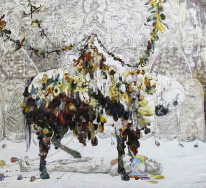 نقاشی‎های امید حلاج در گالری آن